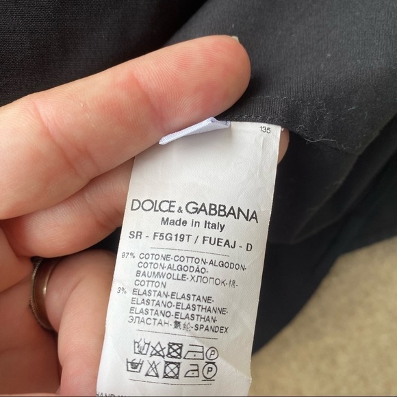 Dolce & Gabbana Black Button Down Shirt Womens EU 40 - Picture 5 of 6